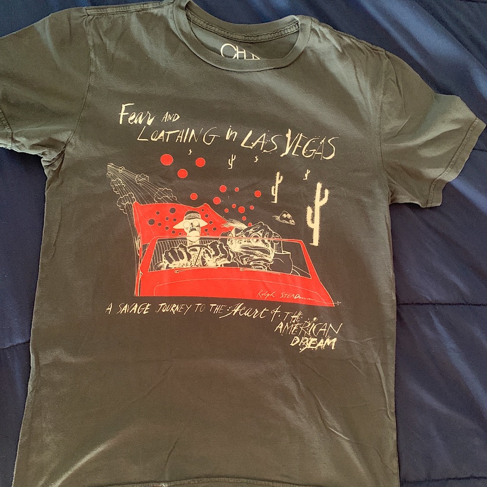 🔥 VERY RARE RALPH STEADMAN x Fear and Loathing in Las Vegas Vintage T-Shirt 🔥
